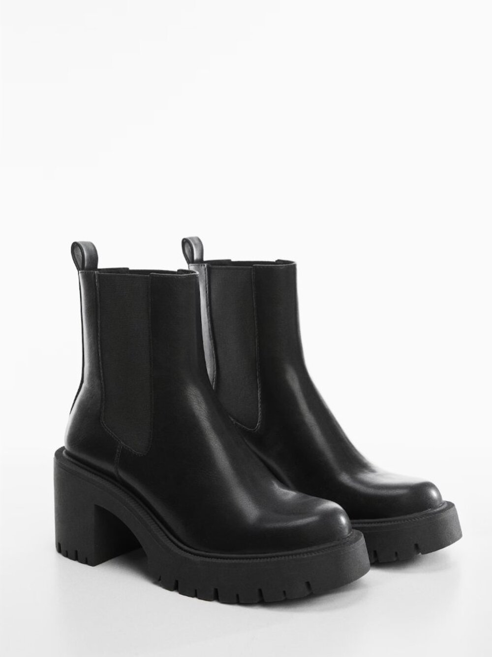 MANGO Chunky Boots VEGAN Size US 7,5 EU 38